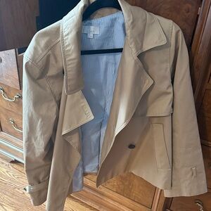 LOFT Classic light Camel/Beige Short Trench Coat